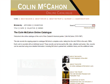 Tablet Screenshot of mccahon.co.nz